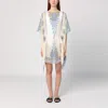 Etro Paisley-print Silk Asymmetric Poncho