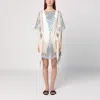 Etro Paisley-print Silk Asymmetric Poncho