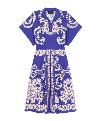 ETRO ETRO PAISLEY PRINTED MIDI DRESS