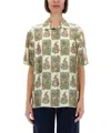 Etro Silk Shirt In Green