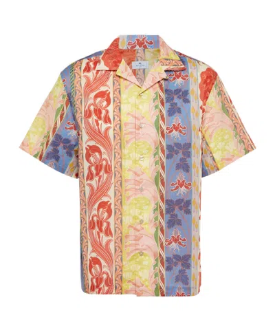 Etro Short Sleeve Shirt In Multi