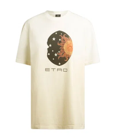 Etro Short Sleeve T-shirt In Neutral