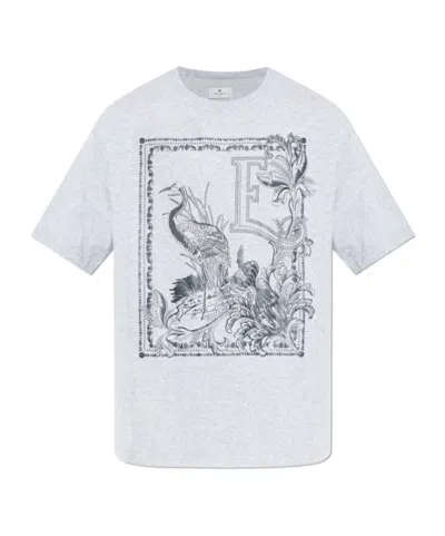 Etro Short Sleeve T-shirt In White
