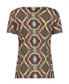 Etro Short-sleeved Pattern T-shirt In Multi