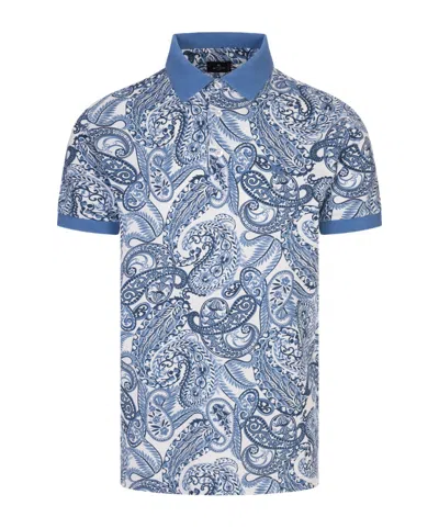 Etro Short-sleeved Polo Shirt In Blue