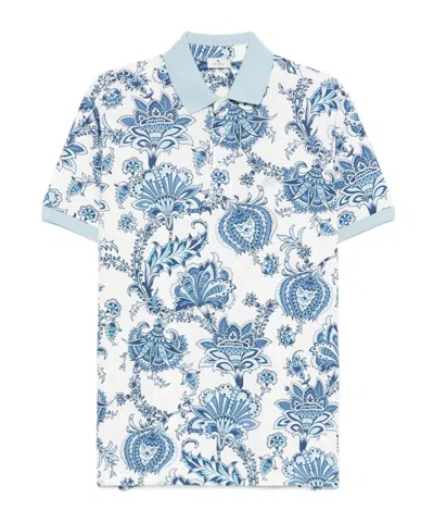 Etro Short-sleeved Polo Shirt In Blue