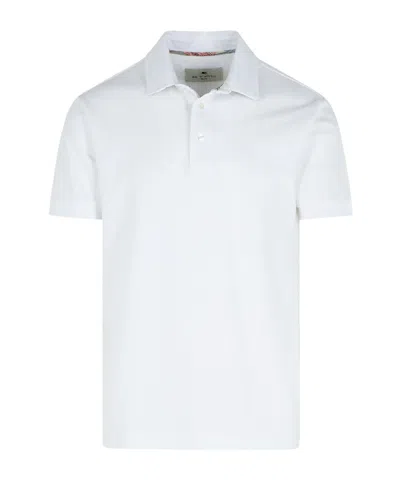 Etro Short-sleeved Polo Shirt In White