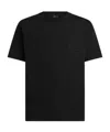 Etro Pegaso Embroidered T-shirt Short Sleeves In Black