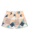 Etro Patchwork-print Shorts In Multicolor