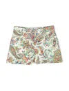 Etro Paisley-print Twill Shorts In Multicolour