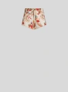 Etro Shorts With Paisley Print In White