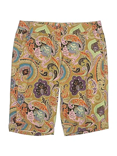 Pre-owned Etro Shorts In Yellow