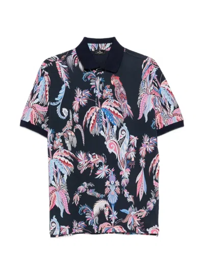 Etro Short-sleeves Polo Shirt In Multi