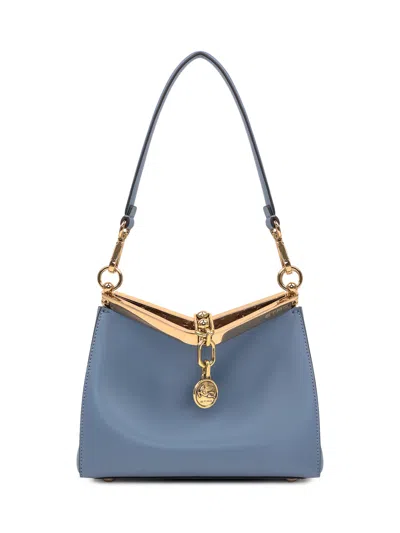 Etro Shoulder Bag In Azzurro Polvere