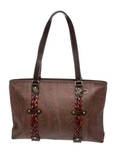 Pre-owned Etro Shoulder Bag In Brown