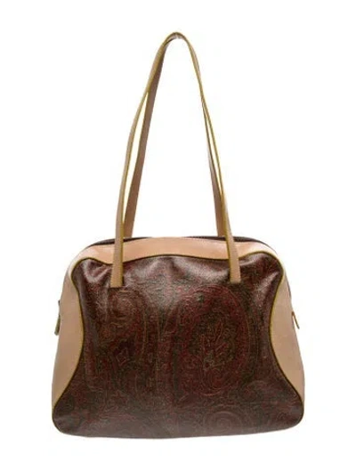 Pre-owned Etro Shoulder Bag In Brown