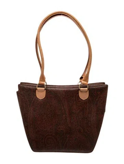 Pre-owned Etro Shoulder Bag In Brown