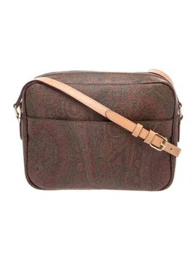 Pre-owned Etro Shoulder Bag In Burgundy