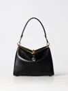 Etro Navy Blue Leather Medim Vela Top Handle Bag In Black