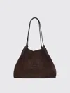 Etro Suede Bag For The Shoulder In Brown