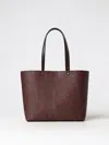 Etro Brown Shopper With All-over Jacquard Paisley Pattern In 棕色