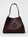 Etro Women's Shopping Bag Libra Paisley Medium In Burgundy