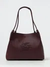Etro Women's Shopping Bag Libra Paisley Medium In Burgundy