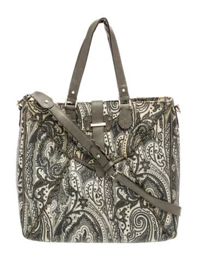 Pre-owned Etro Shoulder Bag In Gray