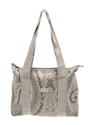Pre-owned Etro Shoulder Bag In Gray
