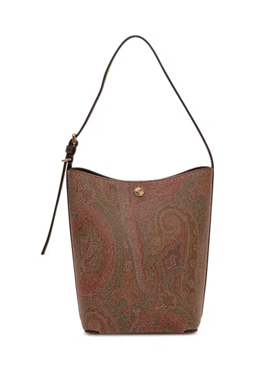 Etro Shoulder Bag In Marrone