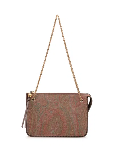 Etro Shoulder Bag In Marrone