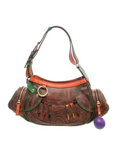 Pre-owned Etro Shoulder Bag Vintage In Red