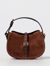 Etro Pony Small Suede Crossbody Bag In Brown