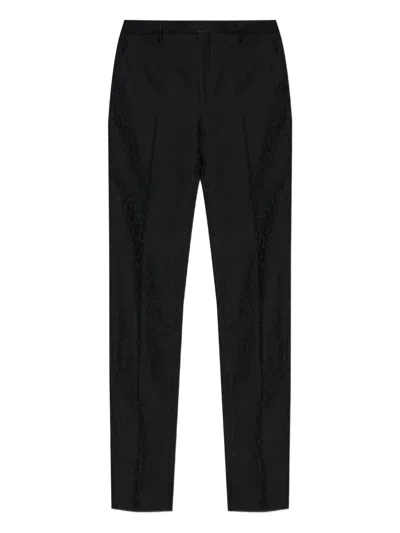 Etro Side-pockets Trousers In Black