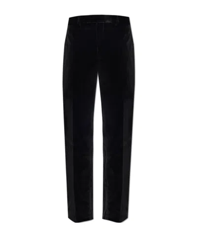 ETRO ETRO SIDE STRIPE DETAILED VELVET EVENING TROUSERS
