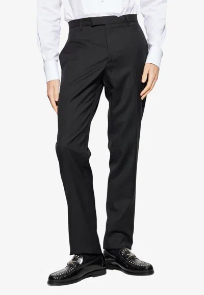 Etro Side-stripe Tailored Pants In Blue
