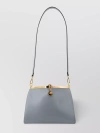 Etro Curved-frame Leather Shoulder Bag