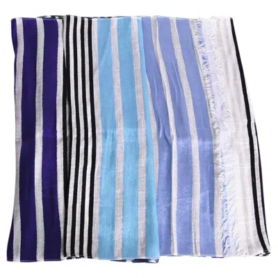 Pre-owned Etro Silk And Cotton Multicolor Scarf In Black