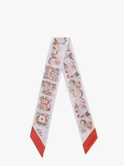 Etro Silk Bandeau With Paisley Print In Gray