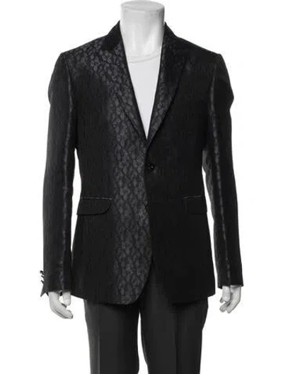 Pre-owned Etro Silk Blazer In Black