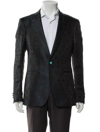 Pre-owned Etro Silk Blazer In Black