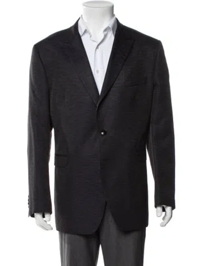 Pre-owned Etro Silk Blazer In Blue