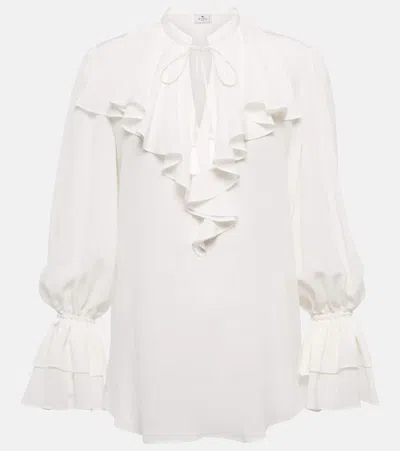 Etro Silk Blouse In White