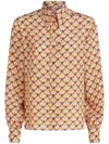 Etro Silk Blouse With Intricate Pattern In Multi