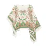 Etro Multicolor Cape With All-over Paisley Print In Silk Woman
