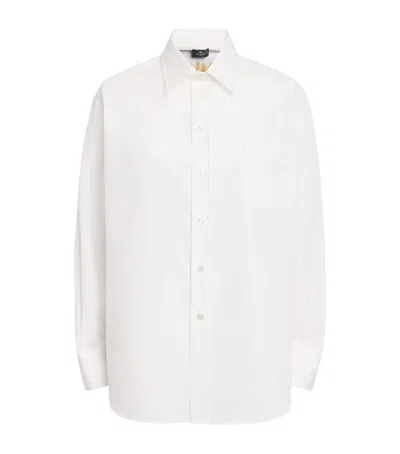 Etro Silk-cotton Printed Shirt In White