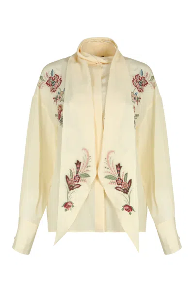 Etro Silk Crepe Blouse In Pink