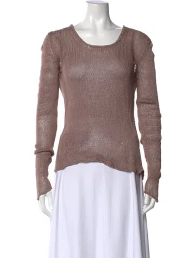Pre-owned Etro Silk Crew Neck Sweater In Neutral