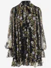 ETRO SILK DRESS WITH FLORAL PATTERN