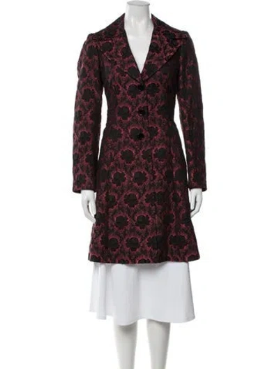 Pre-owned Etro Silk Floral Print Coat In Multicolor